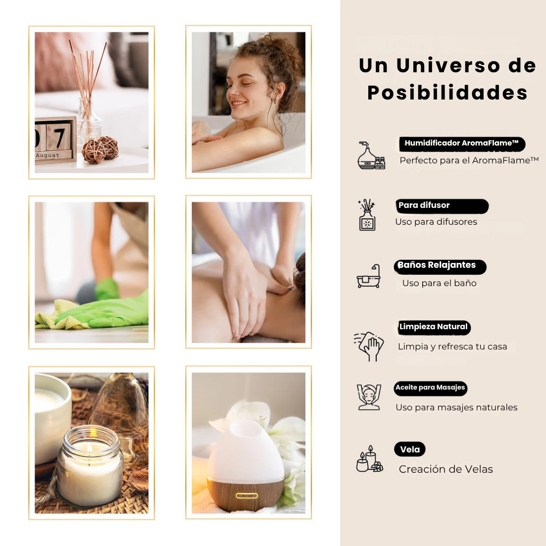 Aceites Esenciales Premium 100% Puros - Tu Habitat